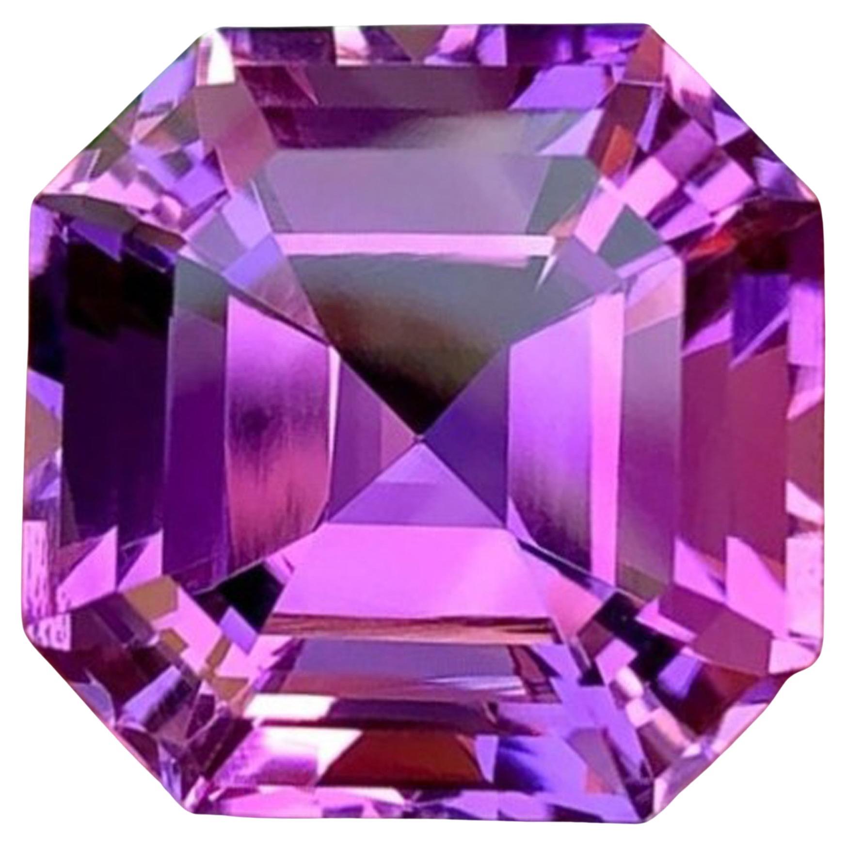 Amatista natural Gema: 16,45 quilates talla Asscher Origen Brasil