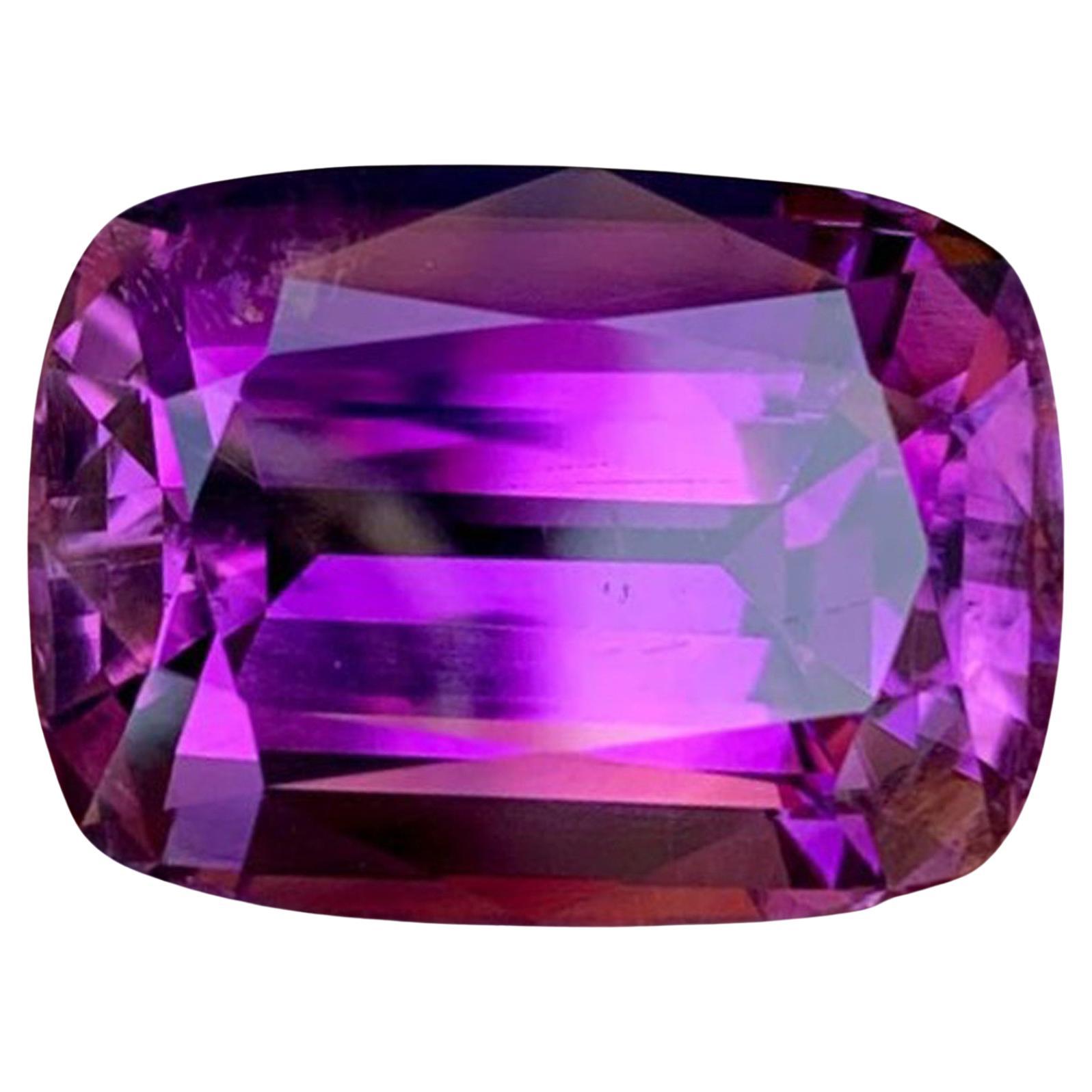 Natural Amethyst Gemstone: 28.94 Carat Cushion Cut For Jewelry Brazil Origin
