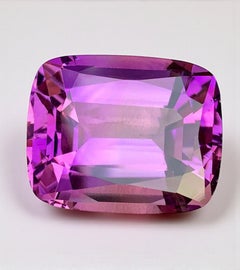 Natürlicher Amethyst Edelstein: 47,60 Karat Rosa-Lila Kissenschliff aus Brasilien