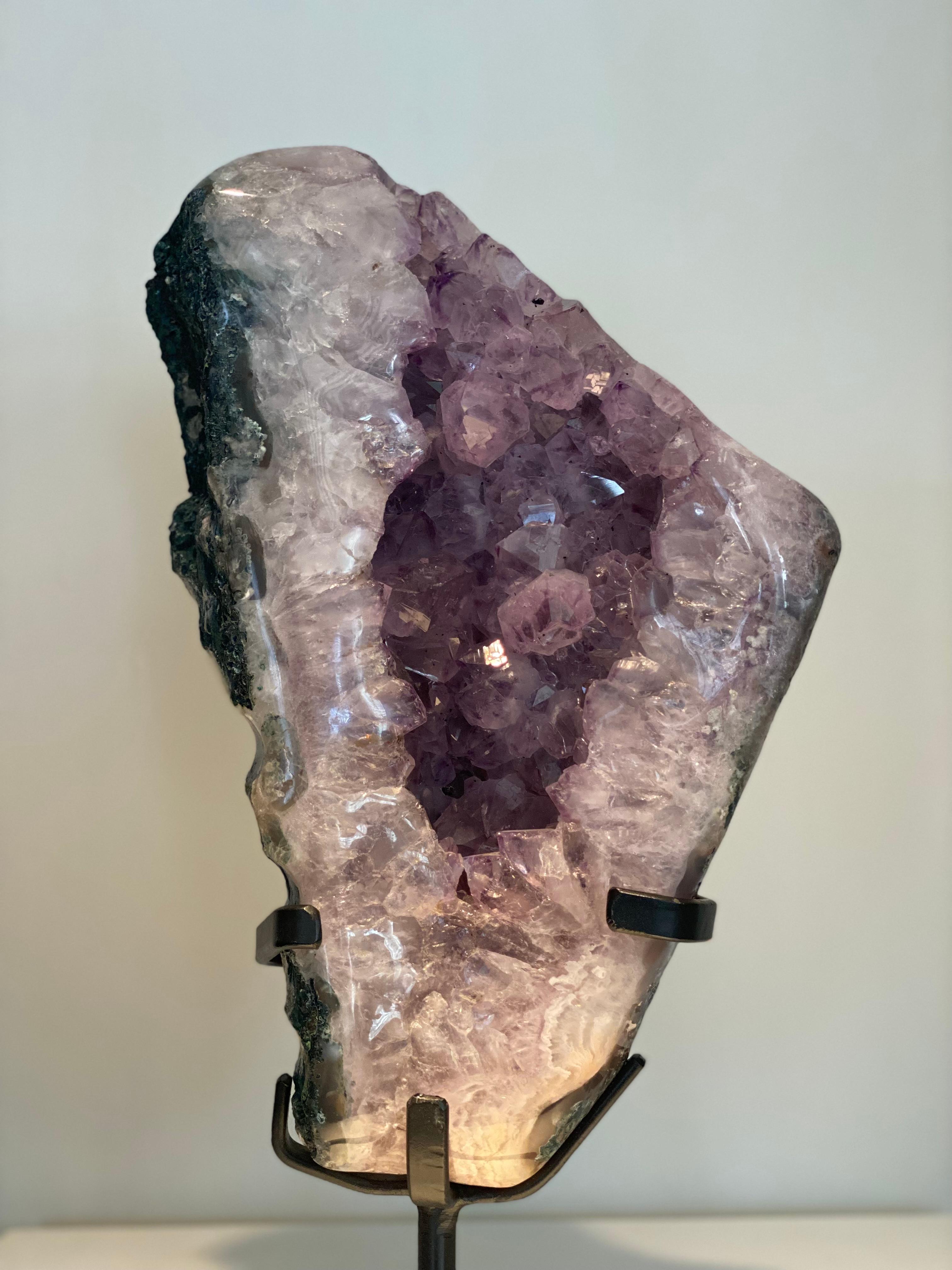 Central American Natural Amethyst Geode Cluster For Sale