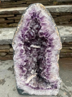 Natural Amethyst Geode Quartz Crystal Cluster Cathedral