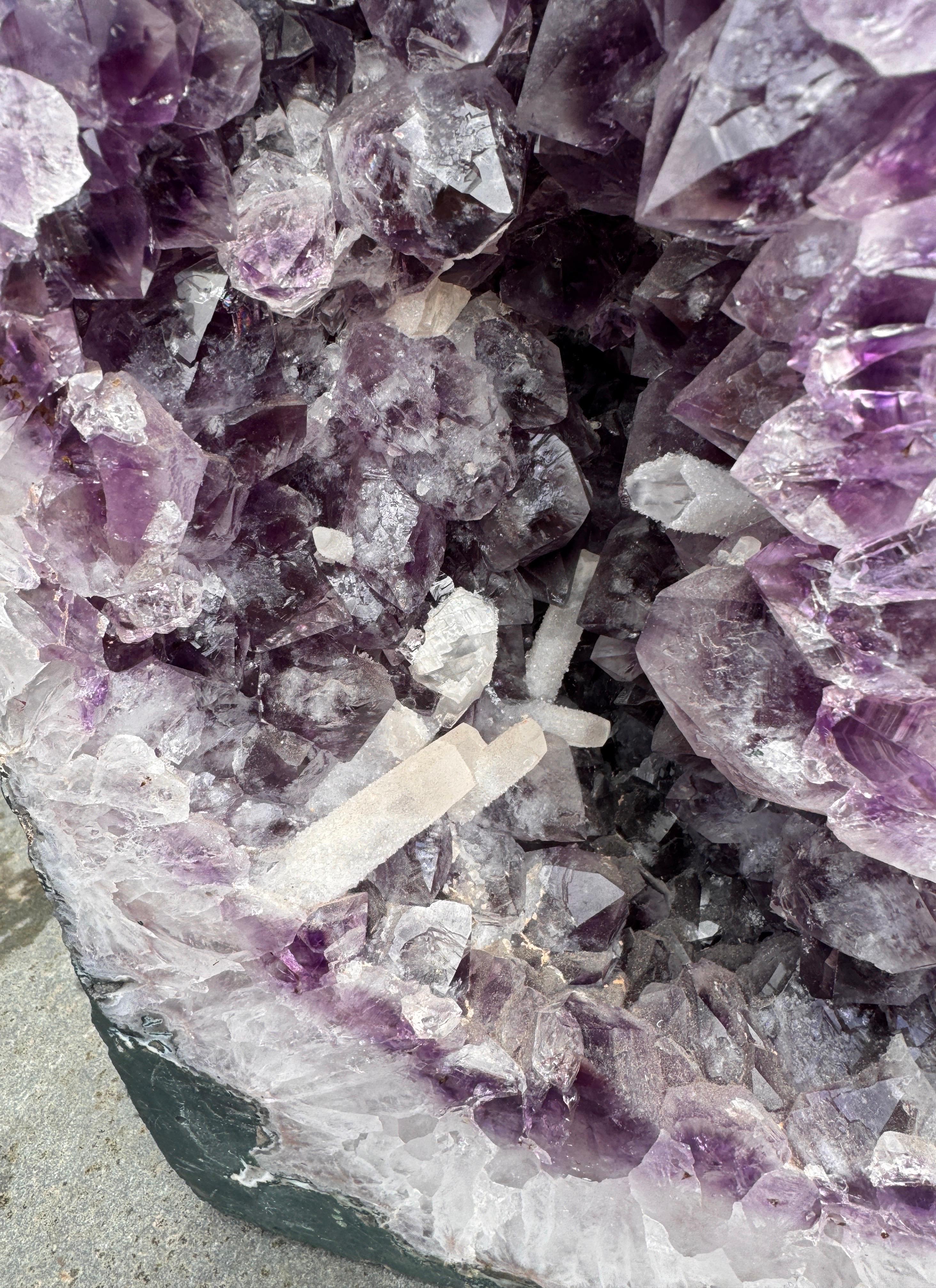 Natural Amethyst Geode Quartz Crystal Cluster Cathedral For Sale 2