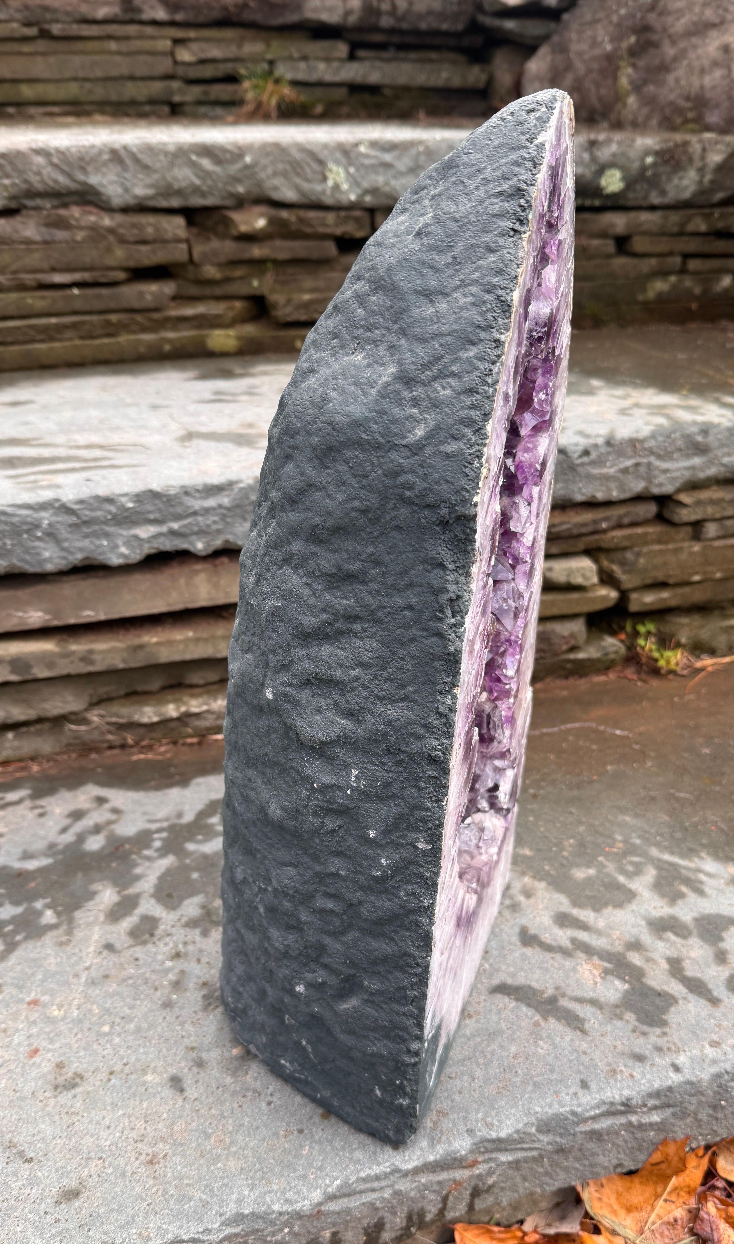 Natural Amethyst Geode Quartz Crystal Cluster Cathedral For Sale 3