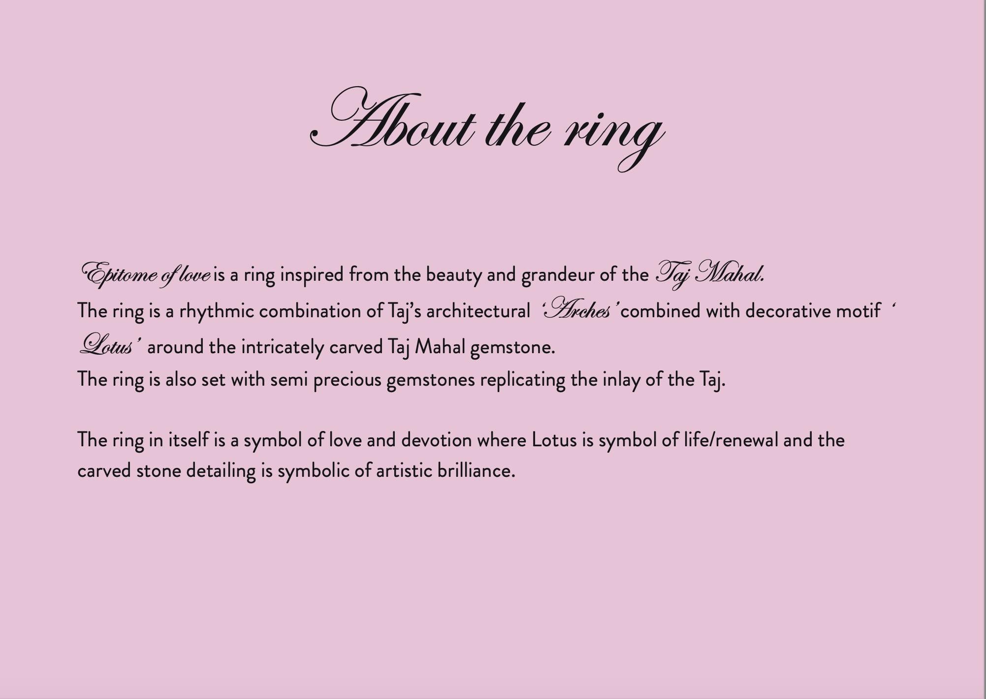 Contemporary Natural Amethyst Lavender Taj Mahal Reverse Intaglio Loose Gemstone Ring For Sale