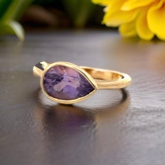 Anillo Amatista Natural 6.5 Y Oro 14k 1.83 Cts Certificada