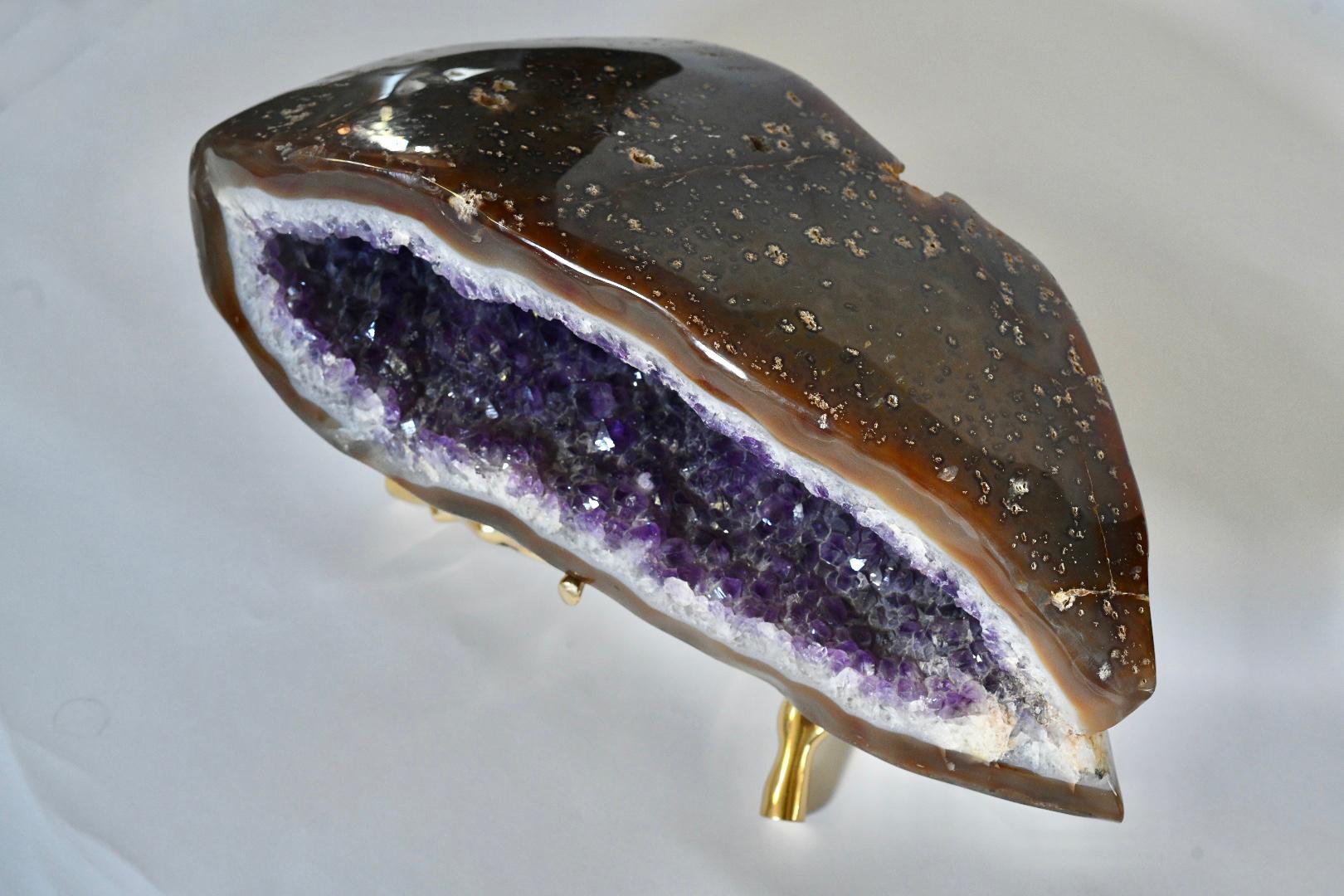Contemporary Natural Amethyst Sculpture For Sale