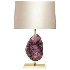 Natürliche Amethyst-Skulptur-Lampe