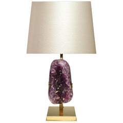 Natürliche Amethyst-Skulptur-Lampe