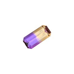 Natural Ametrine Emerald Cut Bicolor Loose Gemstone for Penadnt and Ring Jewelry