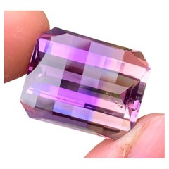 Natural Ametrine Gemstone: 38.50 Carat Royal Purple & Golden February Birthstone