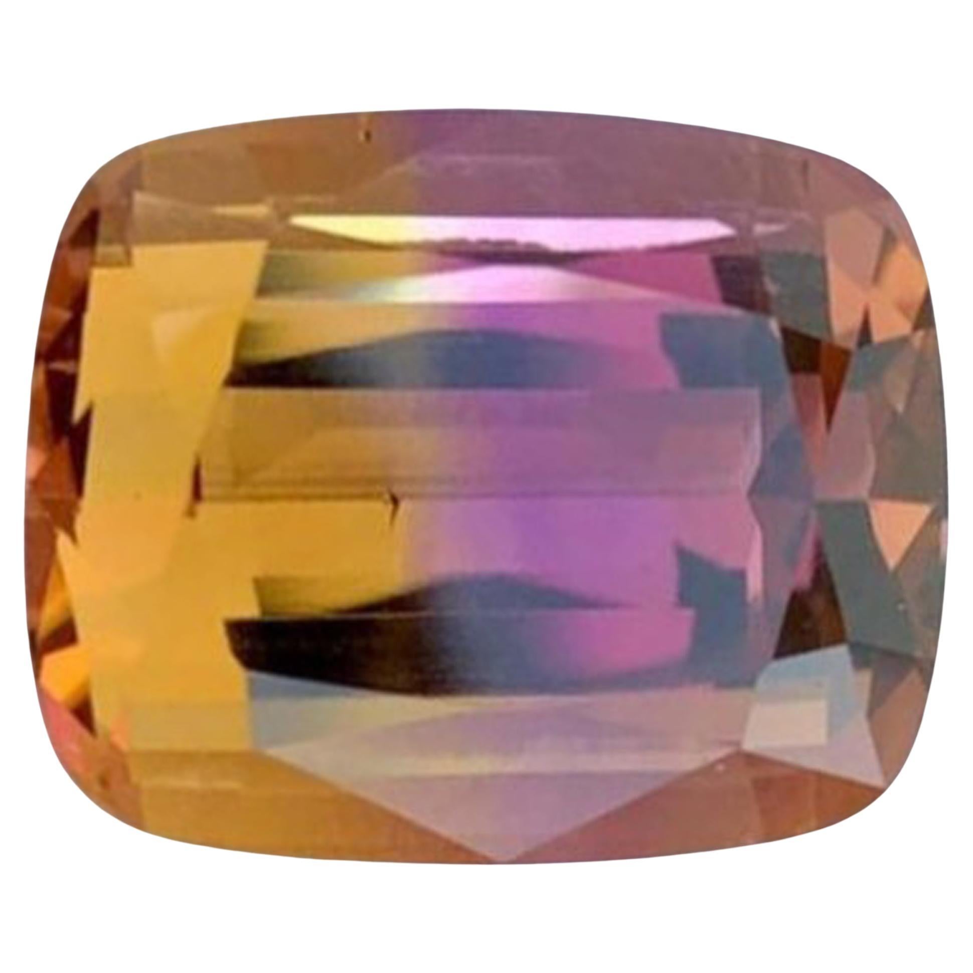 Natural Ametrine Gemstone: Royal Purple 
Golden, February Birthstone 32.52 CT