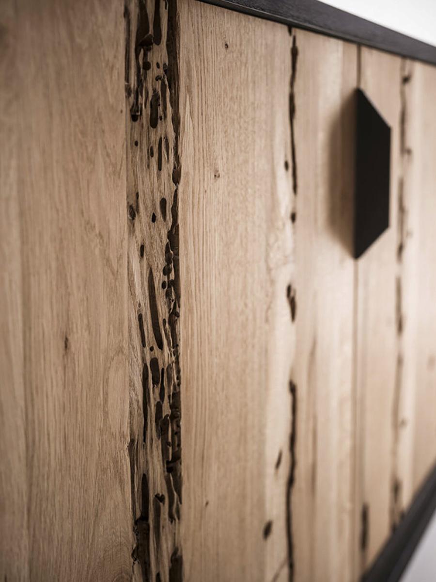 Credenza grezza in Oak naturale e bruciato In condizioni Nuovo in vendita a Paris, FR