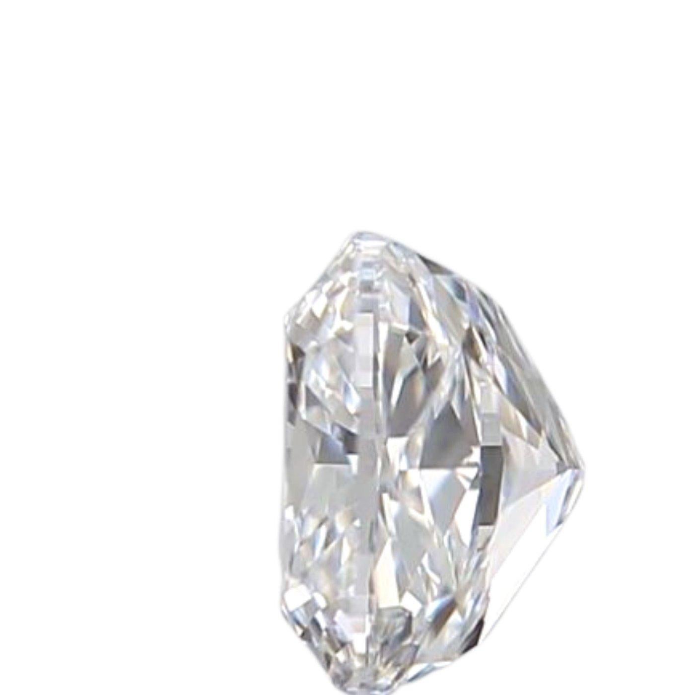 Cushion Cut Natural and Ideal Cut Cushion Diamond in a 0.42 carat E VS1, GIA Certificate For Sale