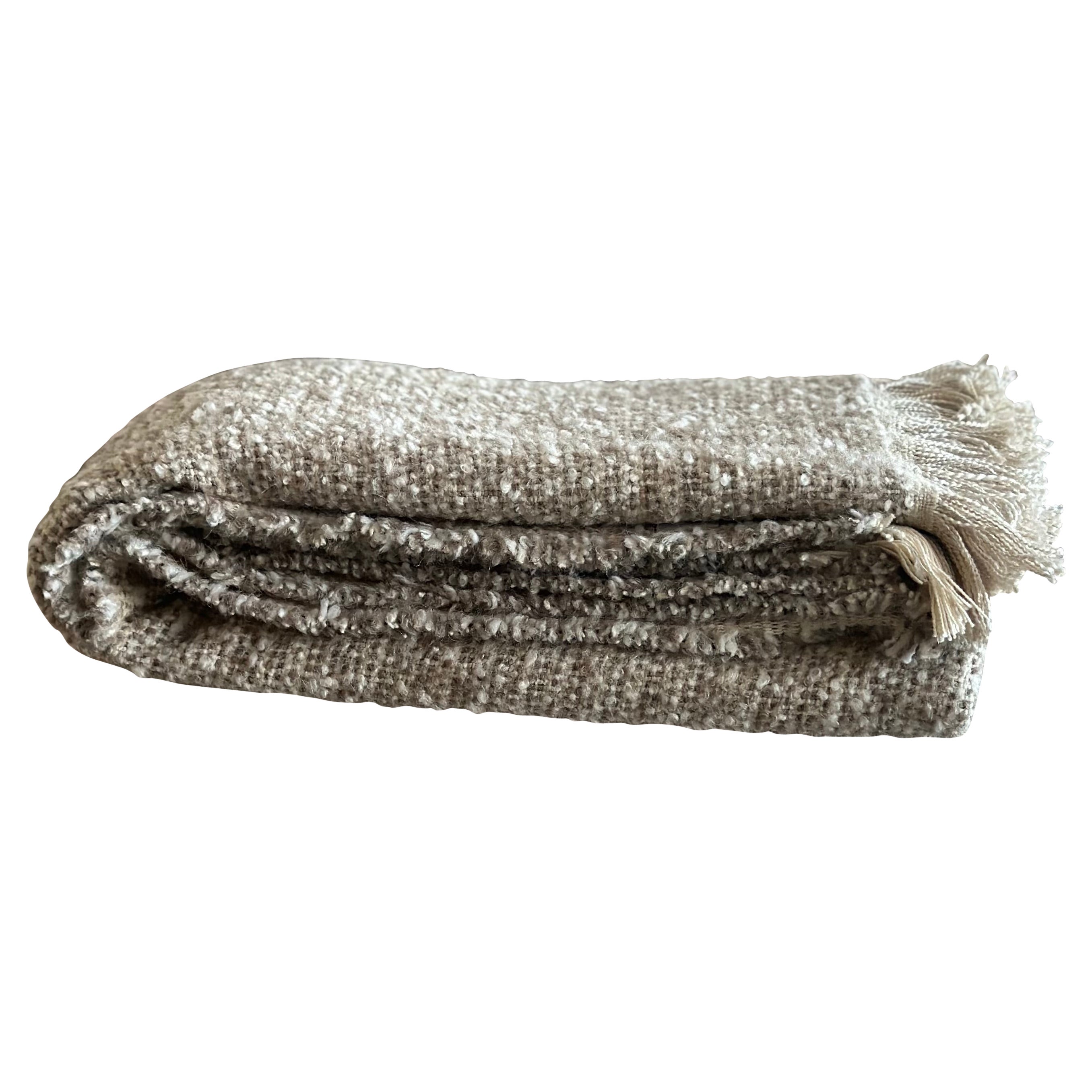 Natural and Mink Throw