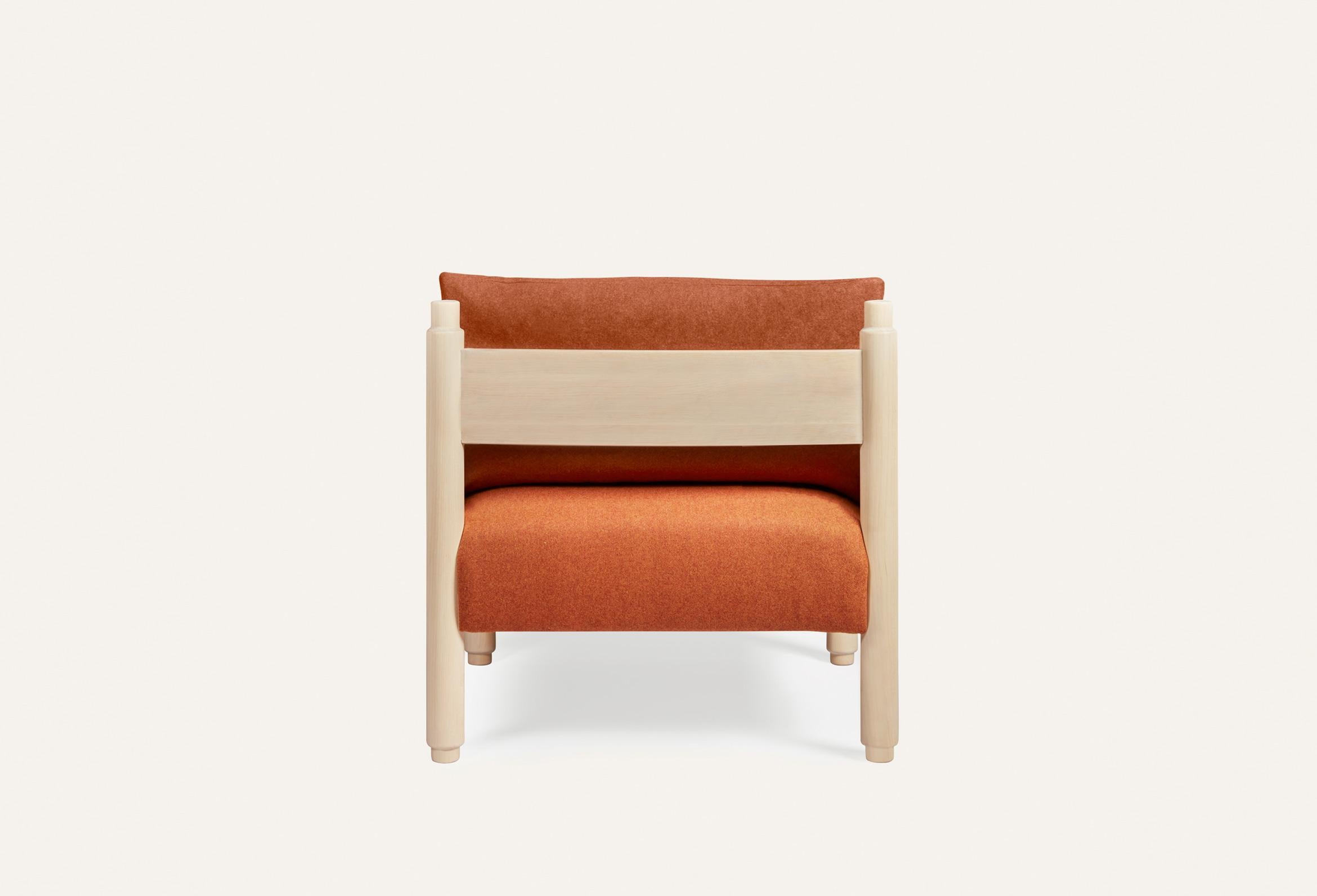 Other Natural and Orange Stand by Me Sofa with Pillows by Storängen Design For Sale