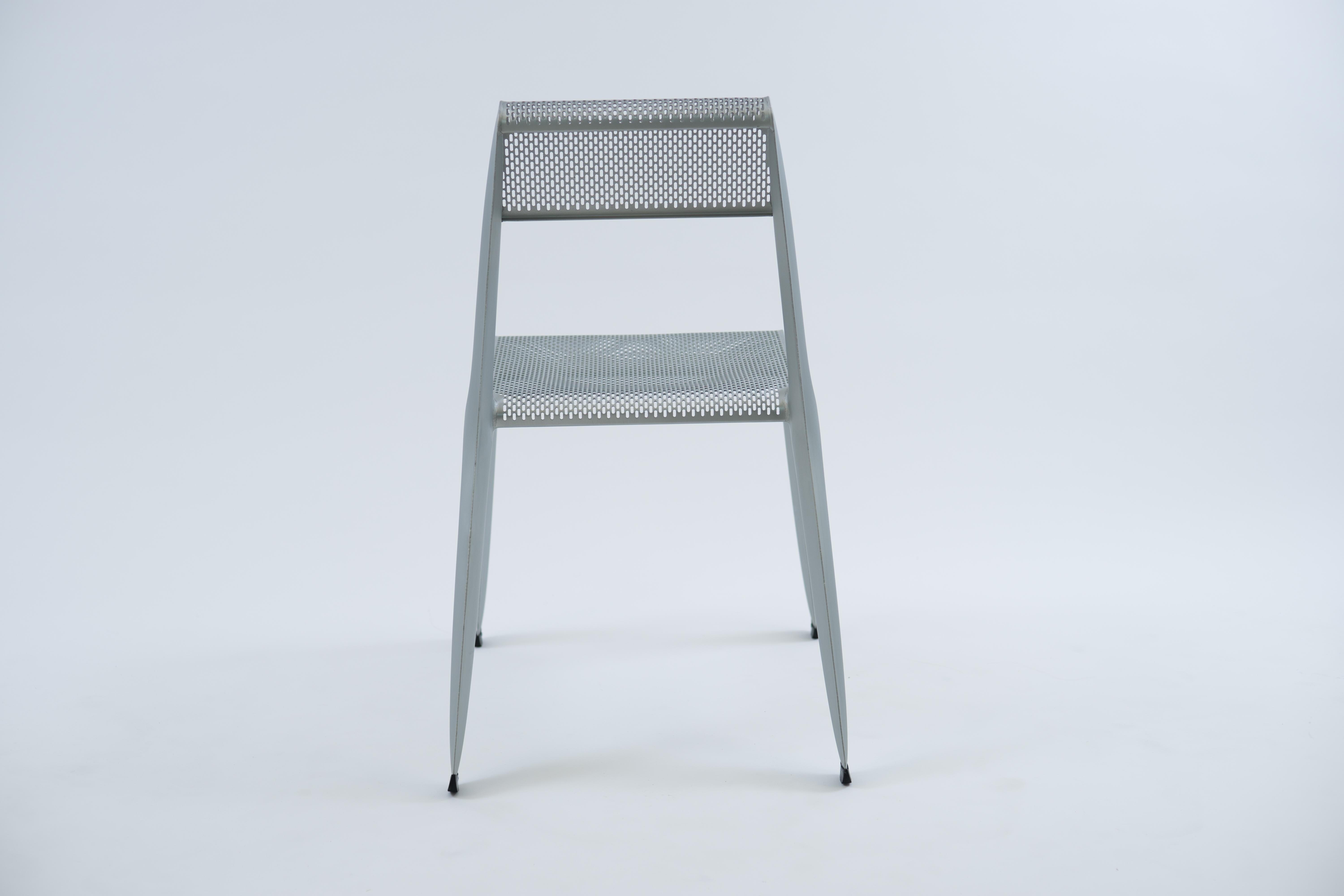 Powder-Coated Natural Anodic Leggera Chair by Zieta For Sale