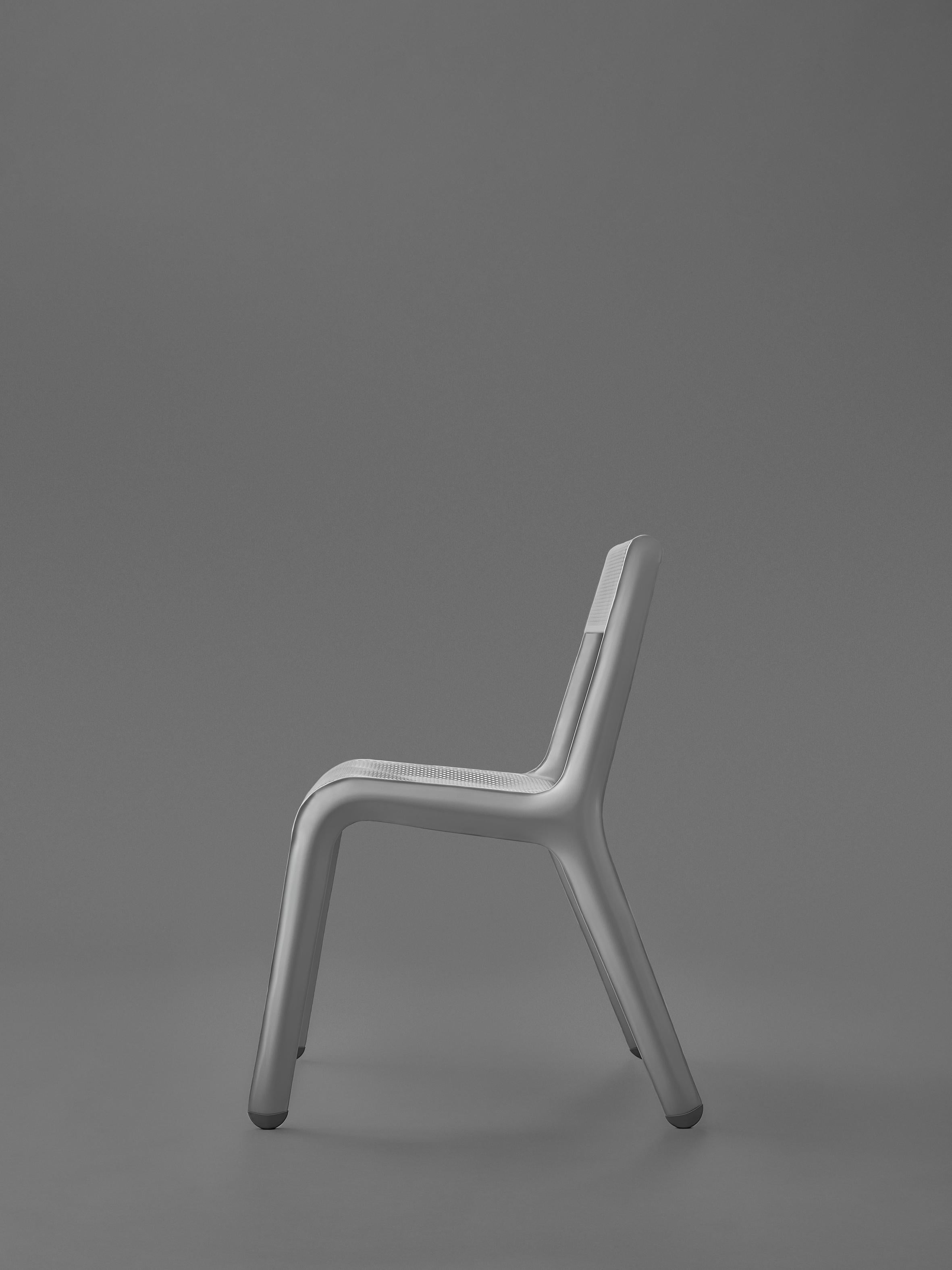 Polish Natural Anodic Ultraleggera Chair by Zieta For Sale