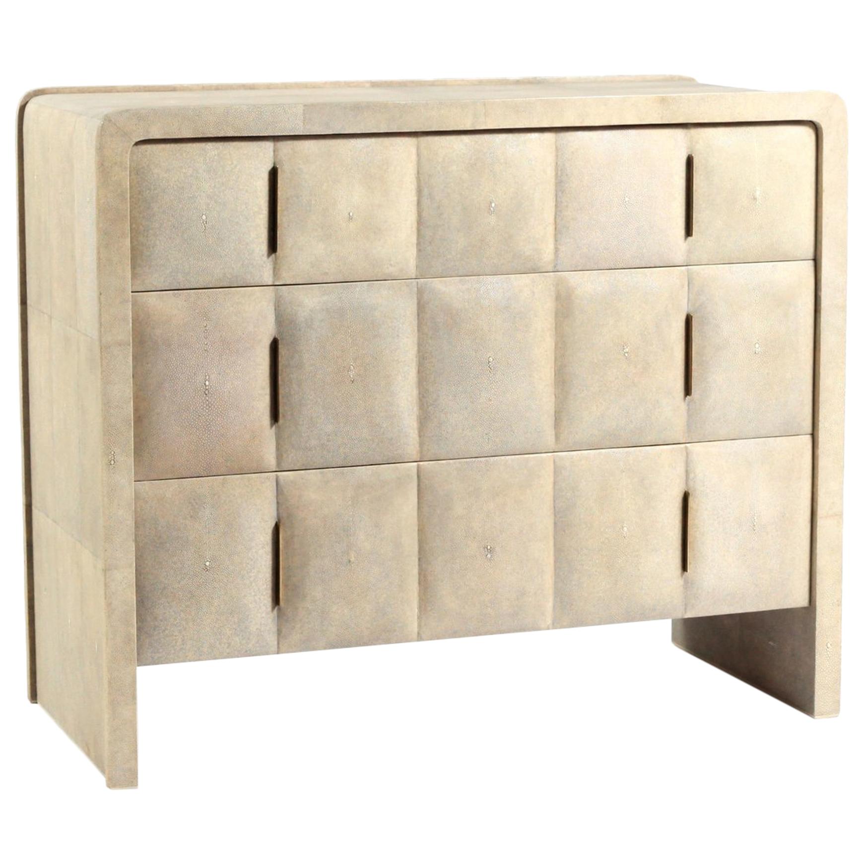 Natural Antique Shagreen Chest of Drawers