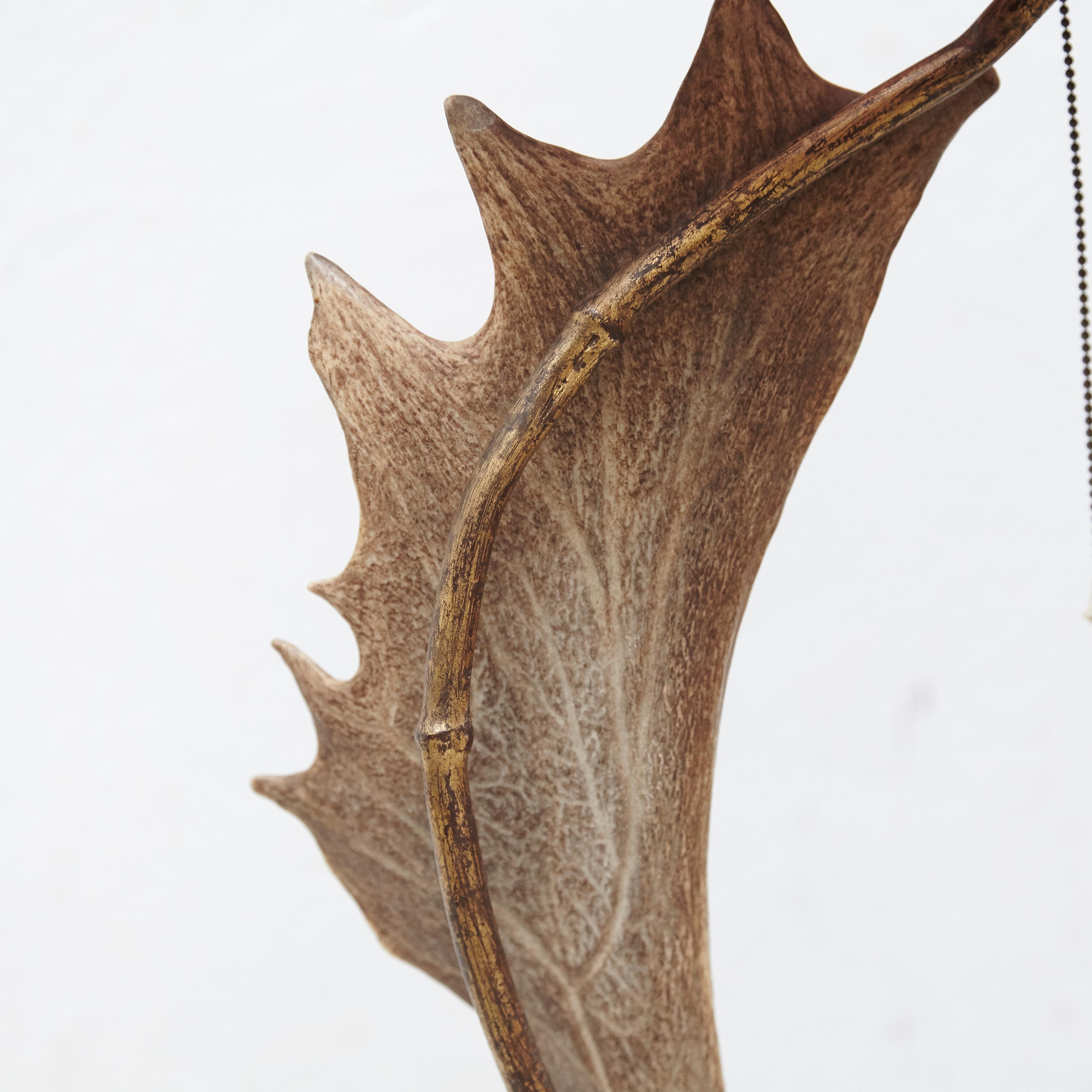 Late 20th Century Natural Antler Table Lamp Deer Horn