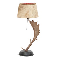 Natural Antler Table Lamp Deer Horn