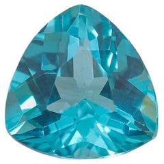 Pierre précieuse en apatite naturelle de 0,85 carat, pierre apatite pour bague