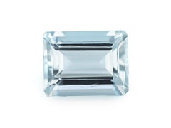 Natural Aquamarine 12x10mm Loose Gemstone For Jewelry Making 6.14 Cts Octagon