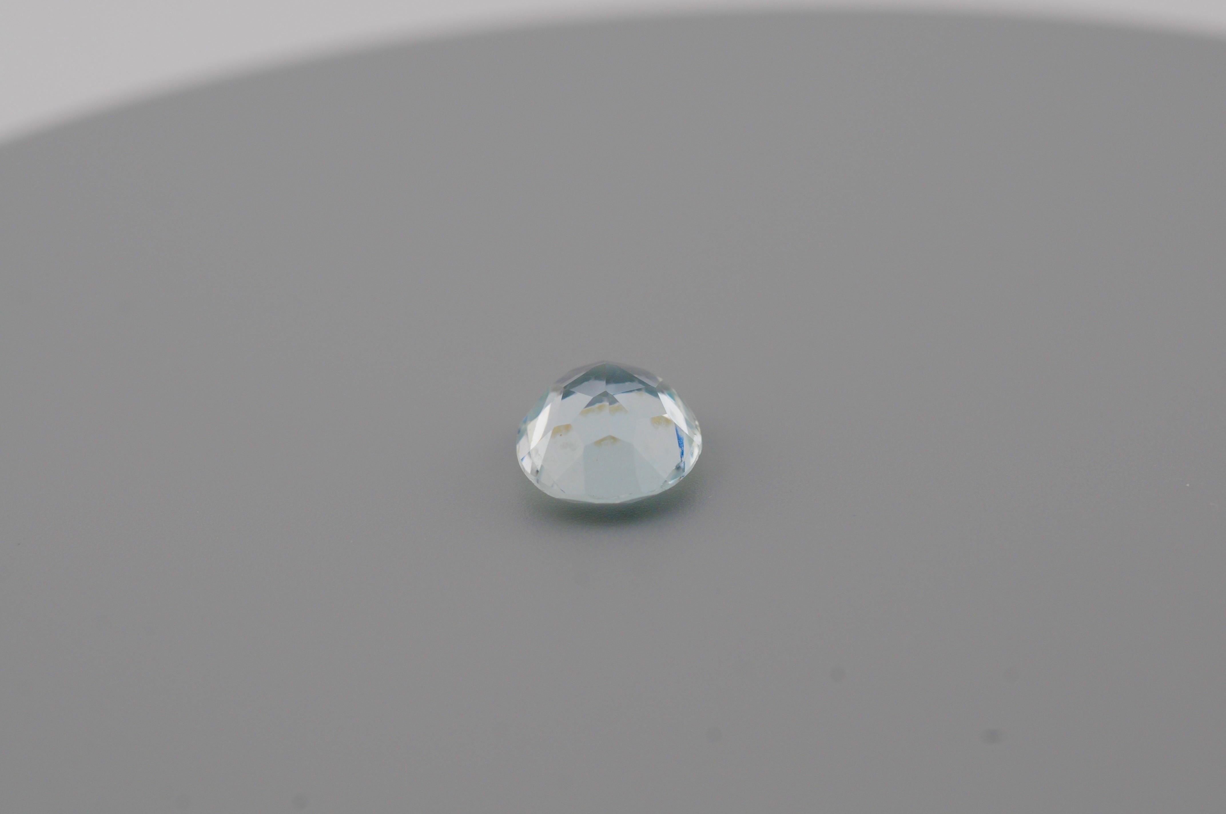 Oval Cut Natural Aquamarine – 4.20 ct Brazil For Sale