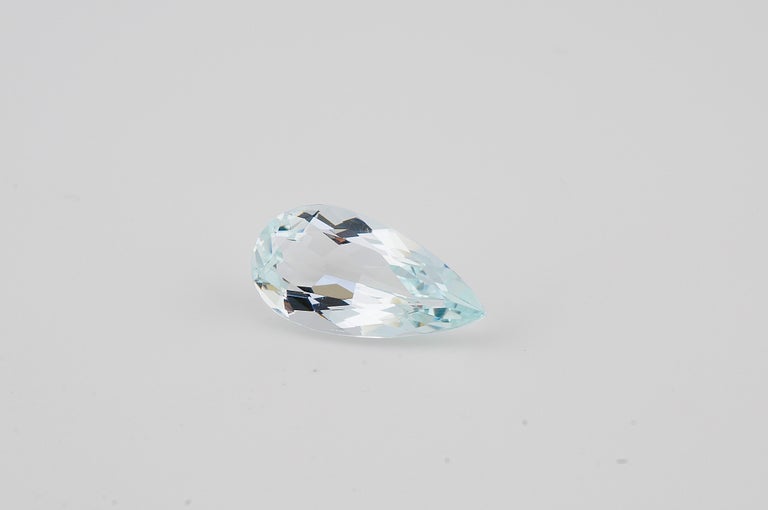 Aigue-marine Naturelle Du Brésil - 8,87 Carats - Coupe Ovale - Bleu Mer - Neuf Sans Emballage