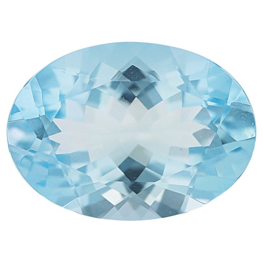Aguamarina Natural 9x7mm Gema Suelta Para Joyeria 1.73 Cts Forma Ovalada en venta