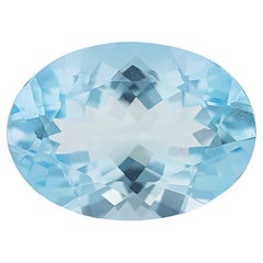 Natural Aquamarine 9x7mm Loose Gemstone For Jewelry Making 1.73 Cts Oval Shape