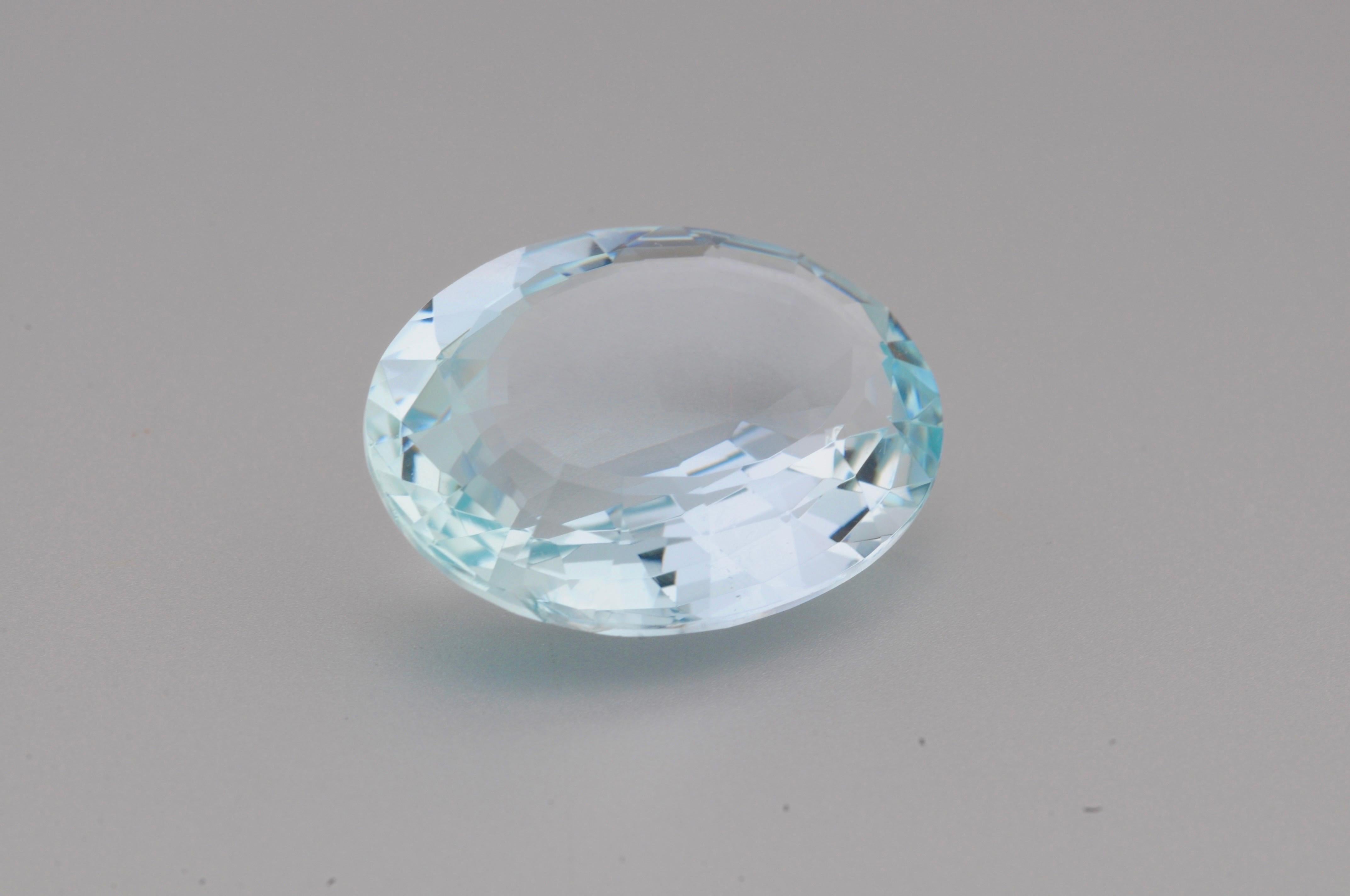 Natürlicher Aquamarin afrika XXL - 19.59 ct +Zertifikat (Ästhetizismus) im Angebot