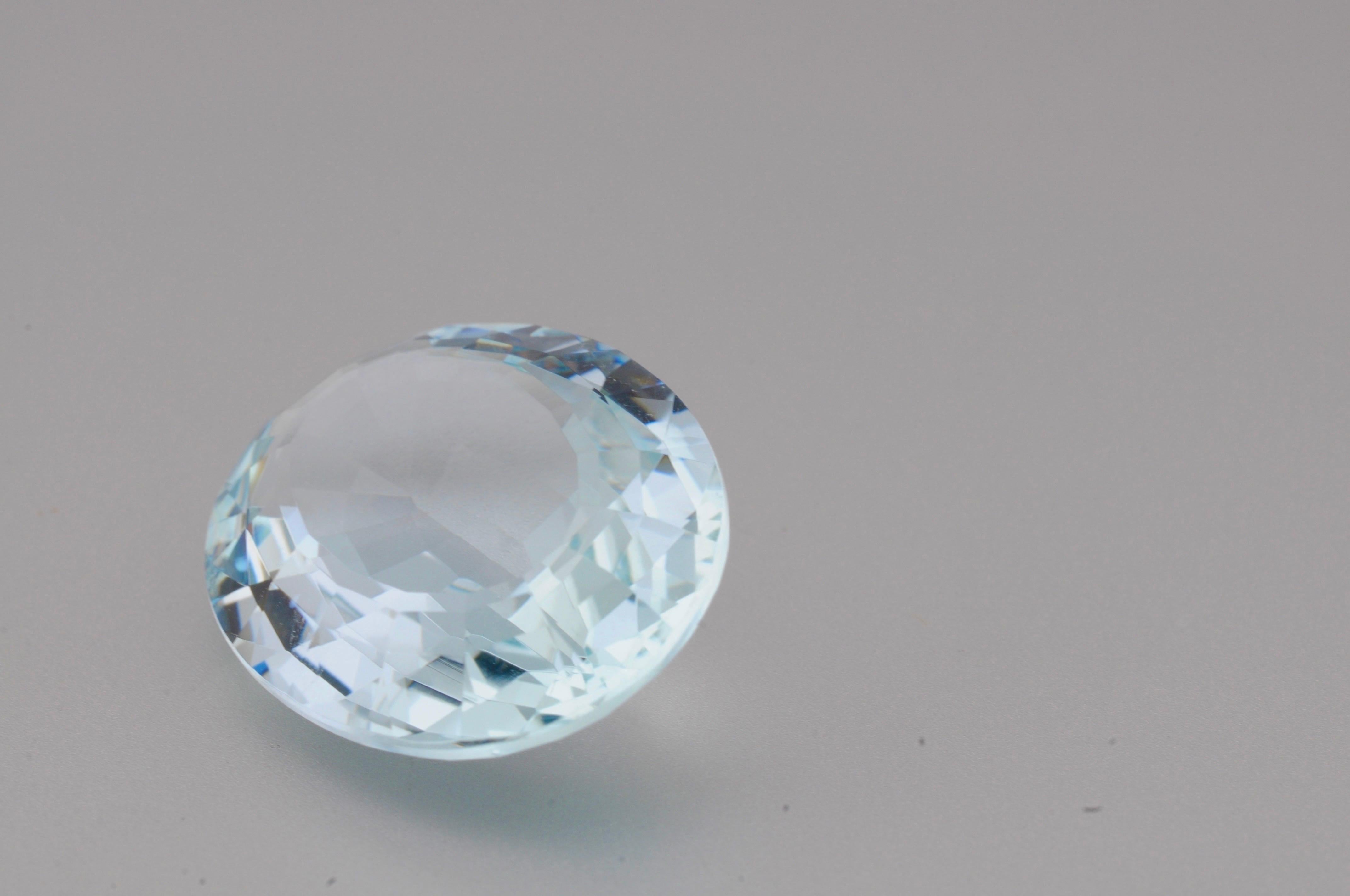 Natürlicher Aquamarin afrika XXL - 19.59 ct +Zertifikat im Angebot 1