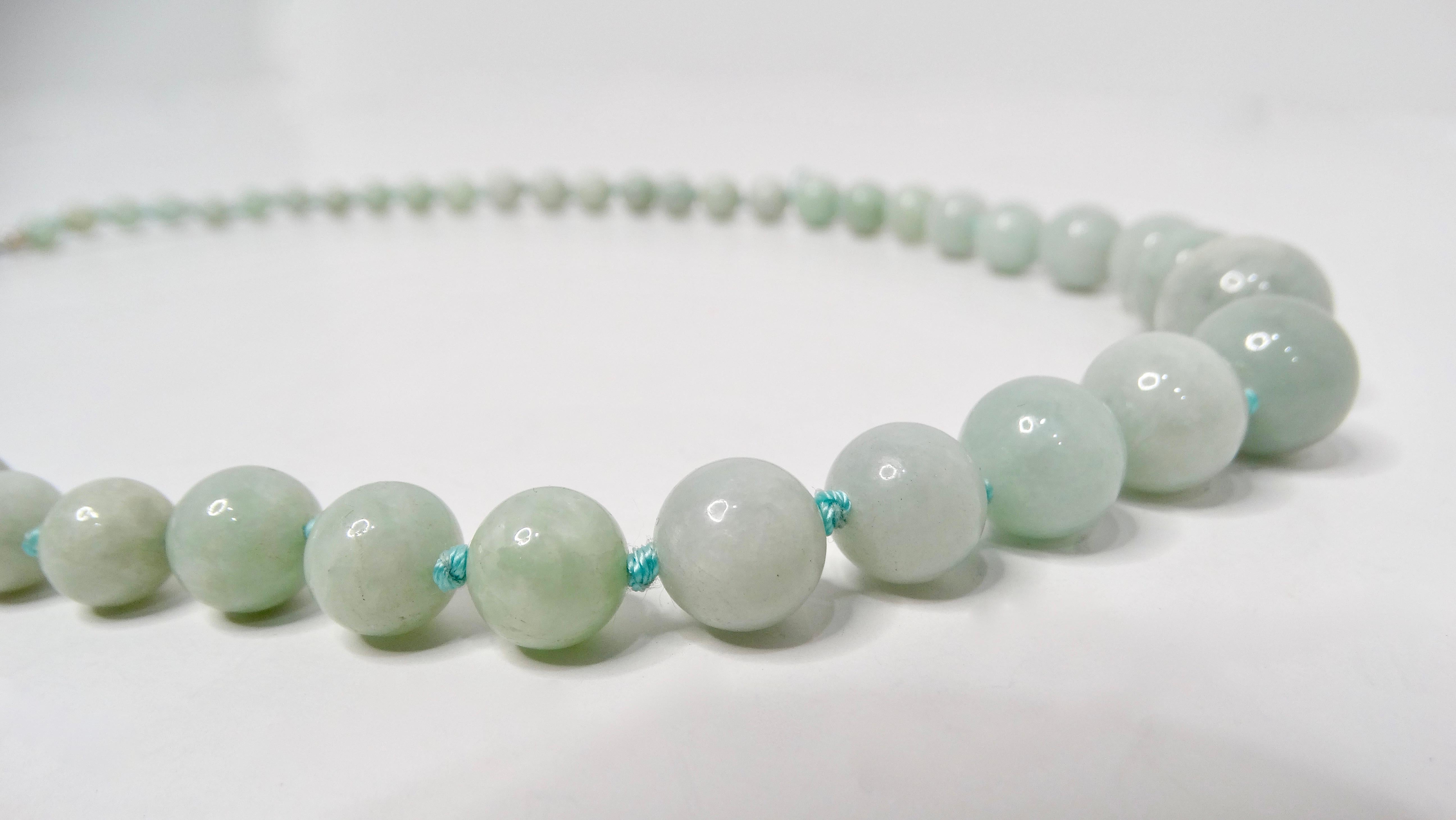 The Natural Aquamarine Beaded Strand Necklace is a stunning piece that embodies elegance and tranquility. Made from smooth, hand-selected aquamarine beads, this necklace showcases a delicate blend of soft blue hues reminiscent of serene ocean waves.