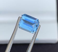 Gemma naturale di Acquamarina e Berillo: 2.11 CT Taglio Smeraldo