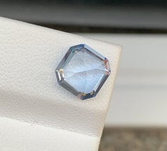 Natural Aquamarine Beryl Gemstone: 2.45 CT Asscher Cut