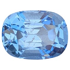 Natural Aquamarine Beryl Gemstone: 4.50 CT Cushion Cut