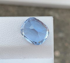 Natural Aquamarine Beryl Gemstone: 4.93 Carat Cushion Cut