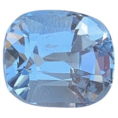 Natural Aquamarine Beryl Gemstone: 4.93 Carat Cushion Cut