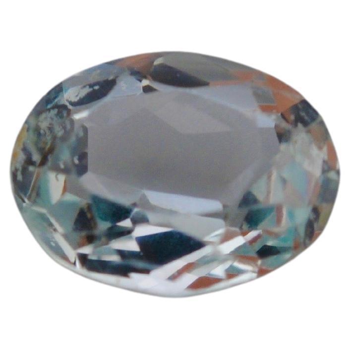 Taille ovale Aigue-marine naturelle congo - 4,84 ct en vente