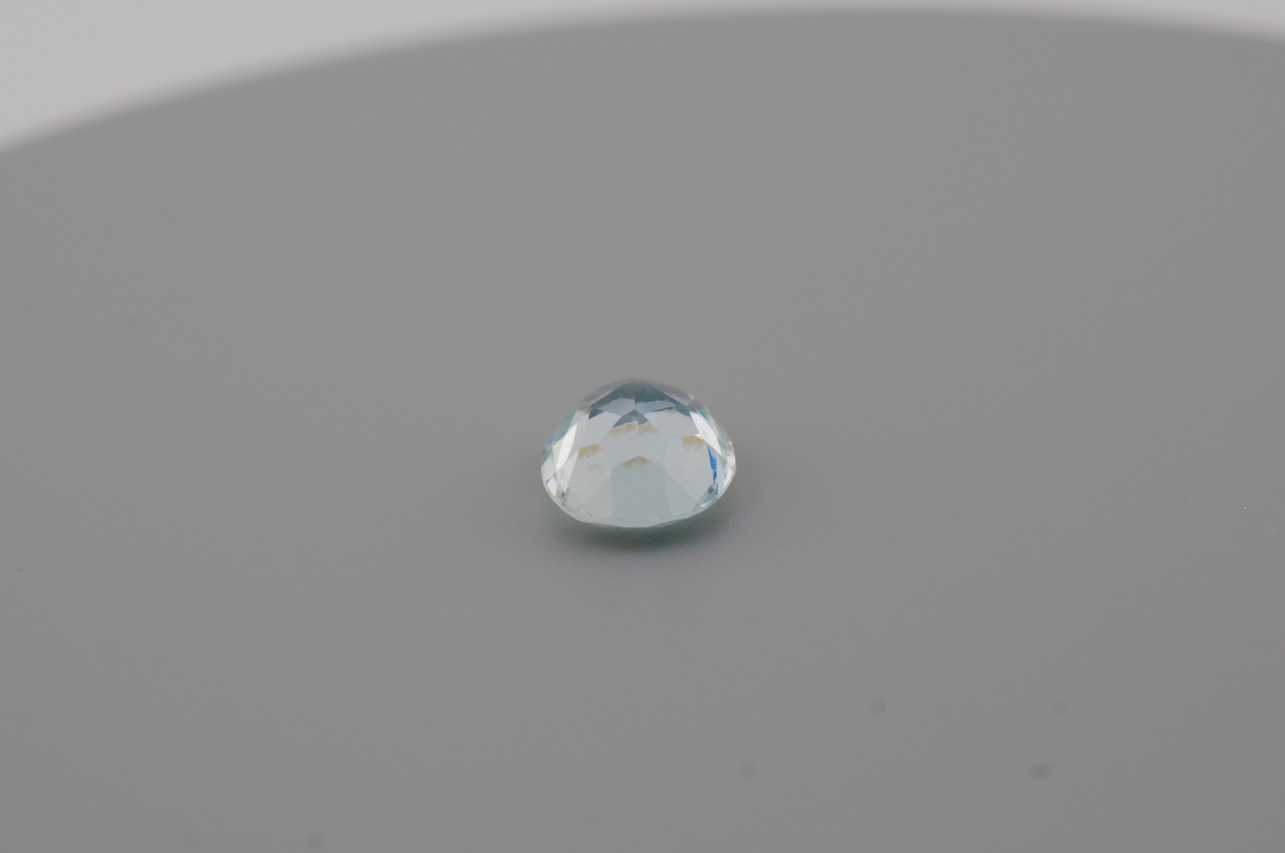 Aigue-marine naturelle congo - 4,84 ct Bon état - En vente à Berlin, BE