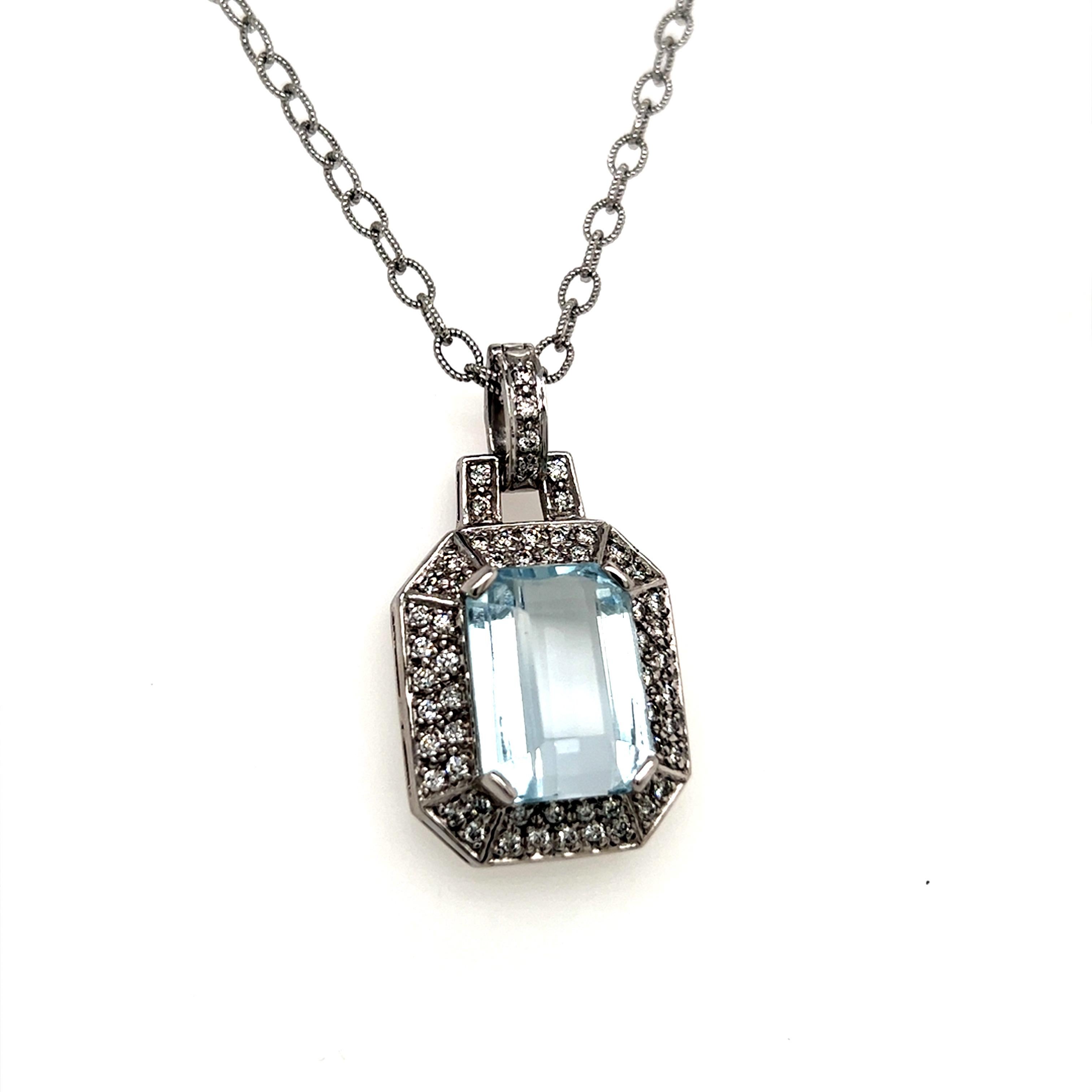 Natural Aquamarine Diamond Necklace 14k Gold 10.45 TCW Certified $9,520 211196

MADE IN ITALY

Very Versatile With Removable Bail to use with Pearls or Another Necklace!

Nothing says, “I Love you” more than Diamonds and Pearls!

This Aquamarine
