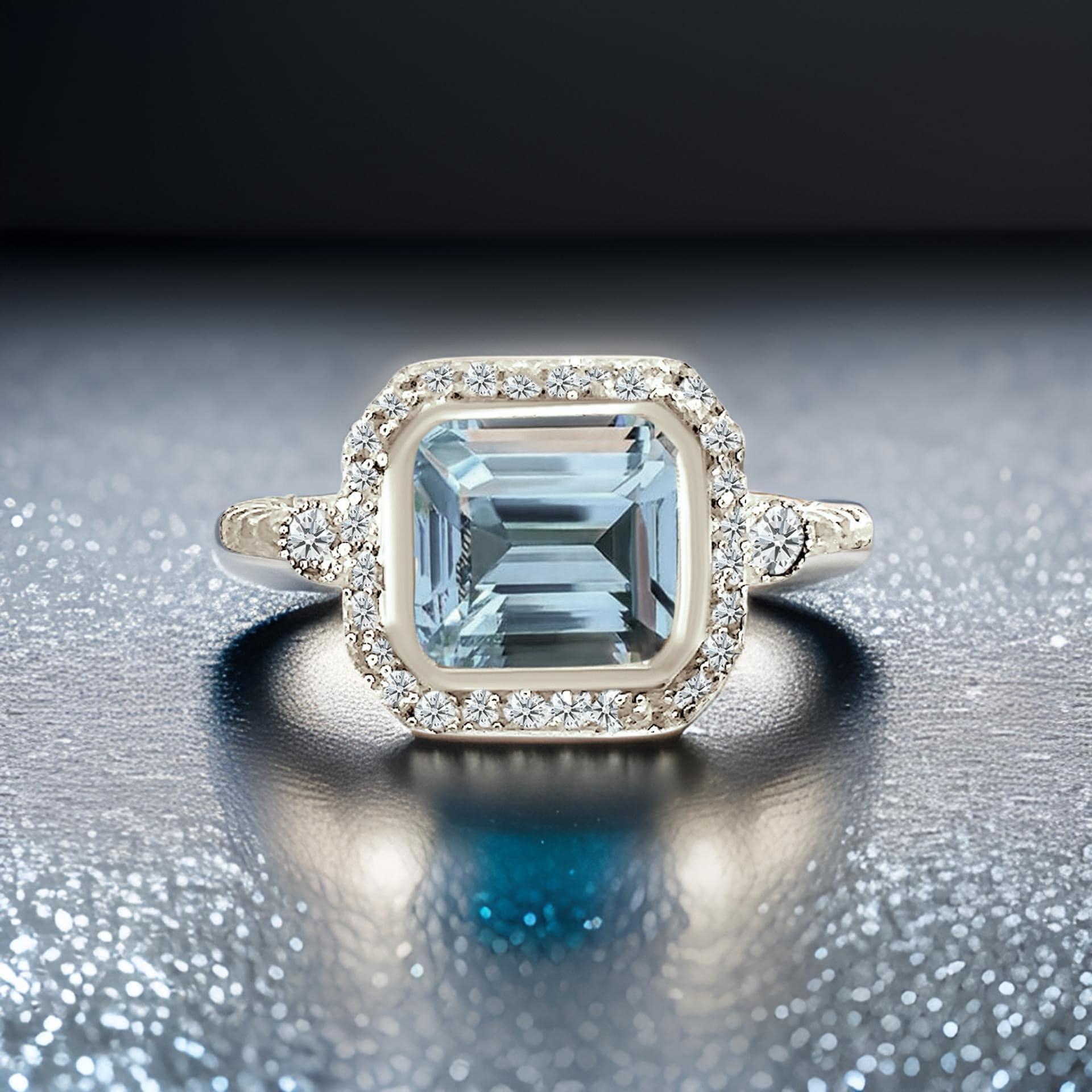 Natürliche fein facettiert Aquamarin Diamant-Ring 6,5 14k Weißgold 3,05 TCW zertifiziert $3.950 310652

Dies ist ein einzigartiges, maßgeschneidertes, glamouröses Schmuckstück!

Nichts sagt mehr 