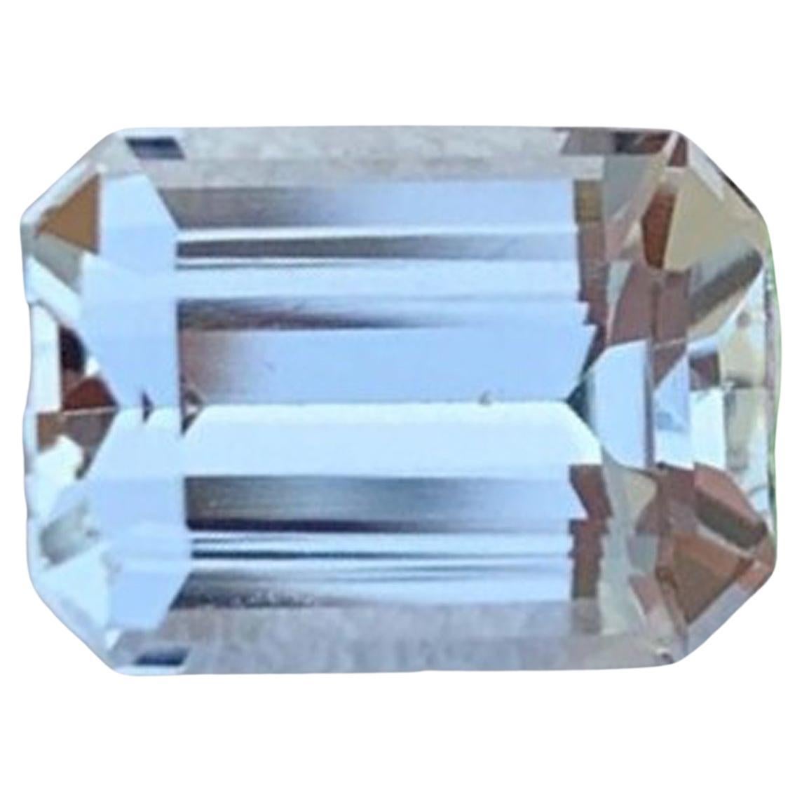 Natural Aquamarine Gemstone: 2.24 Carat Light Blue Color March Birthstone For Sale