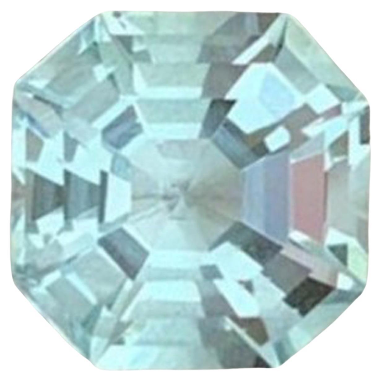 Natural Aquamarine Gemstone: 2.35 Carat Asscher Cut Aquamarine Gemstone in vendita