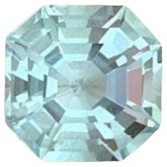 Natural Aquamarine Gemstone: 2.35 Carat Asscher Cut Aquamarine Gemstone