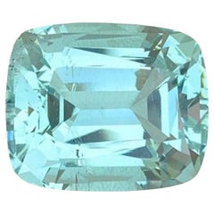 Natural Aquamarine Gemstone: 26.45 Carat Cushion Cut, March Birthstone