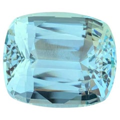 Natural Aquamarine Gemstone: 40.115 Carat Cushion Cut, Pakistan Origin