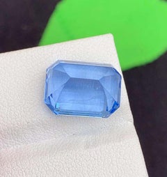 Aigue-marine naturelle : Aigue-marine béryl taille émeraude de 7,88 carats