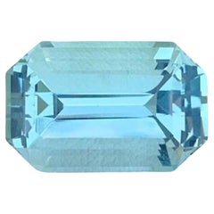Aigue-marine naturelle : 8.20 Carat March Birthstone From Pakistan