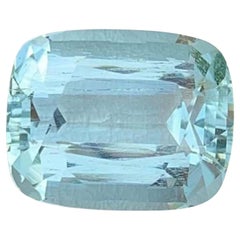 Gemma di acquamarina naturale: 9.03 carati taglio cuscino, origine Pakistan